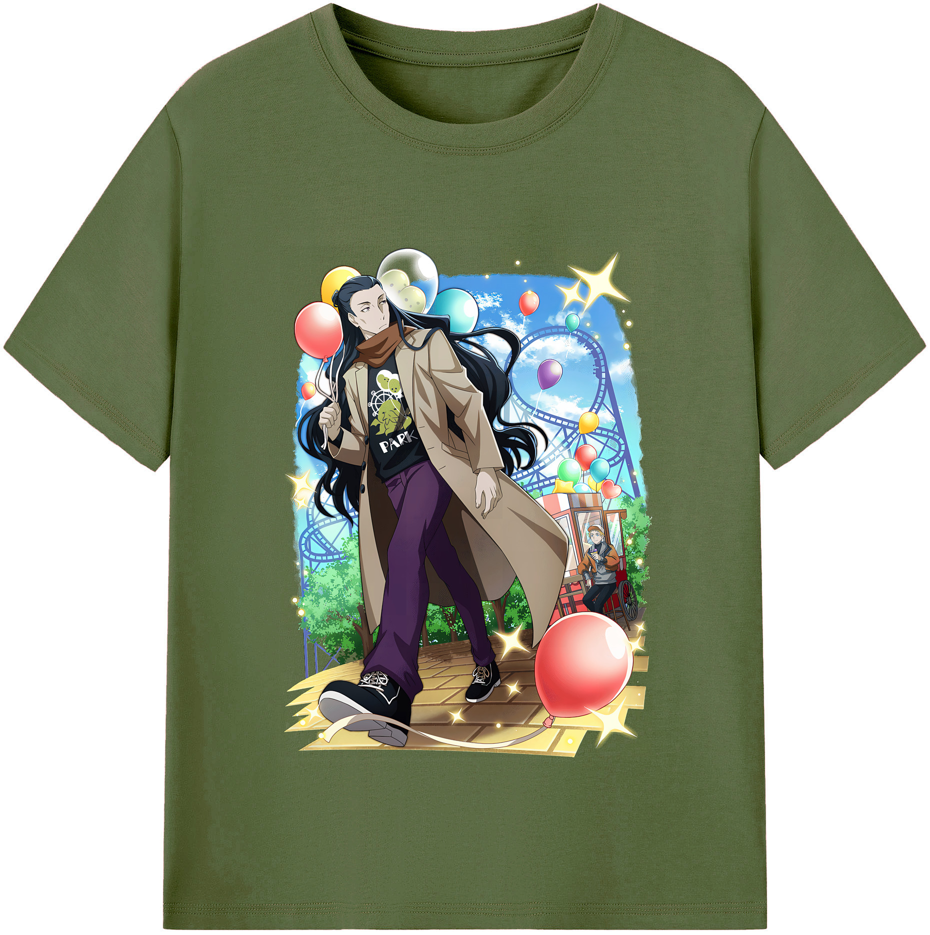 （画像用） 文豪ストレイドッグス Bungo Stray Dogs 綿100％半袖Tシャツ（フロントプリント）